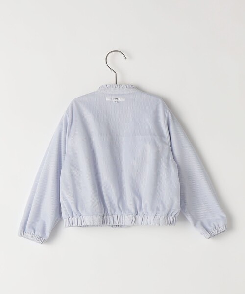 コート アウター SHIPS KIDS:80〜90cm / 「UVカット」ドライタッチ フリル ライト ブルゾン キッズ 子供服の画像