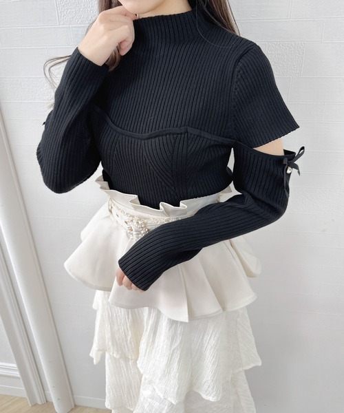 「couture BY ROJITA」 長袖ニット FREE ホワイト レディース_画像4