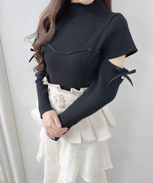 「couture BY ROJITA」 長袖ニット FREE ホワイト レディース_画像6