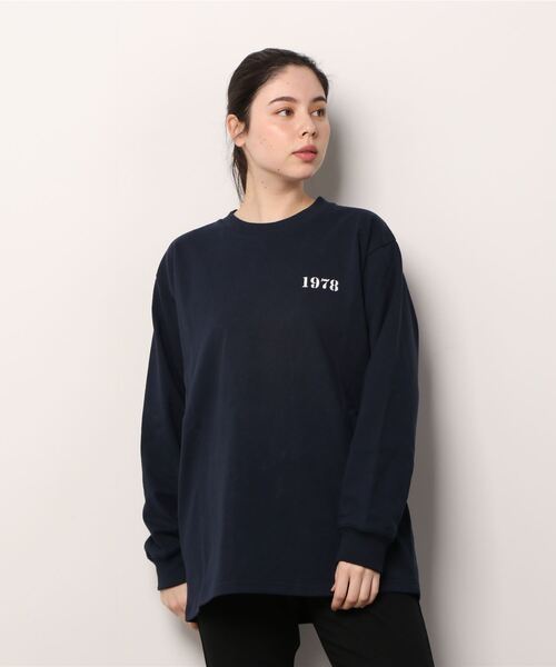 「UGG」 長袖カットソー L ネイビー レディース_画像2