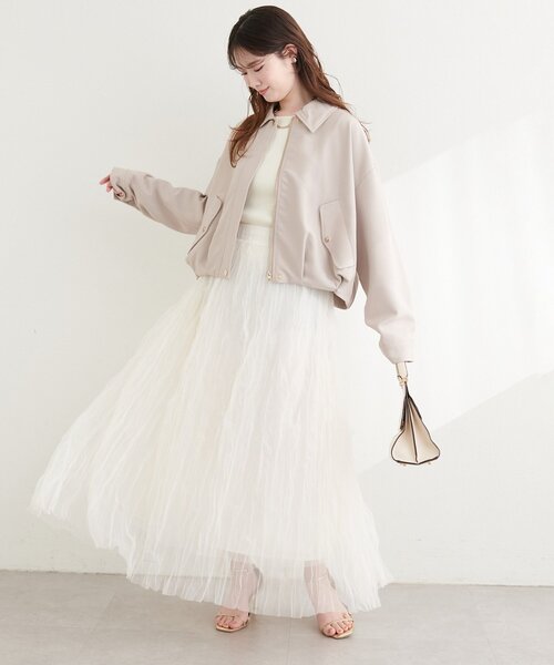 natural couture ブルゾン アウター バルーンブルゾン レディース