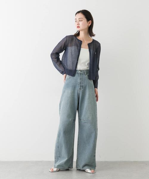 「SENSE OF PLACE by URBAN RESEARCH」 デニムパンツ LARGE インディゴブルー レディース_画像3