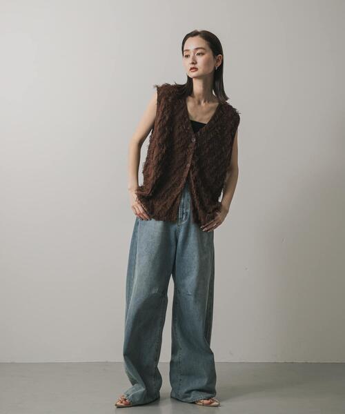 「SENSE OF PLACE by URBAN RESEARCH」 デニムパンツ LARGE インディゴブルー レディース_画像4