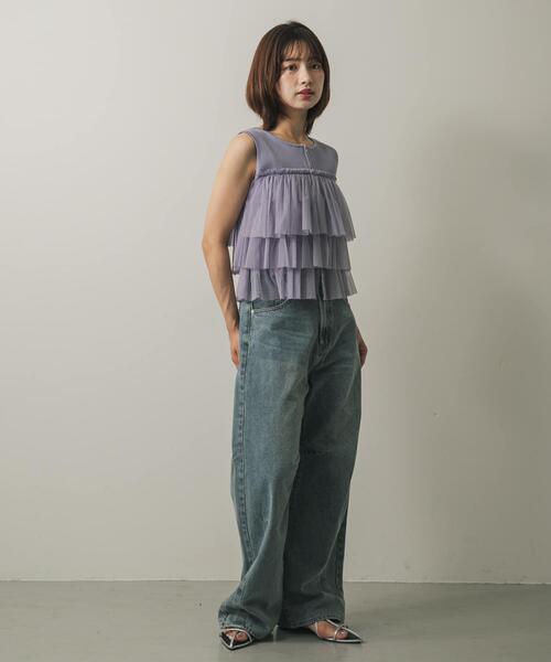 「SENSE OF PLACE by URBAN RESEARCH」 デニムパンツ LARGE インディゴブルー レディース_画像5