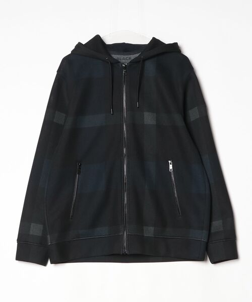 美品◆ブラックレーベルクレストブリッジ ジップアップ モノグラムパーカー L BLACK LABEL CRESTBRIDGE（ブラックレーベル クレストブリッジ