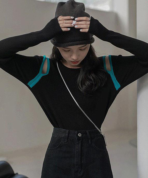 「c.u.l」 長袖ニット FREE ホワイト レディース_画像7
