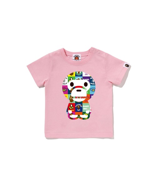 A BATHING APE（アベイシングエイプ） tシャツ BABY MILO PATCHWORK
