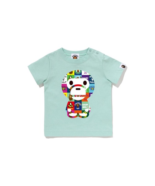A BATHING APE（アベイシングエイプ） tシャツ BABY MILO PATCHWORK