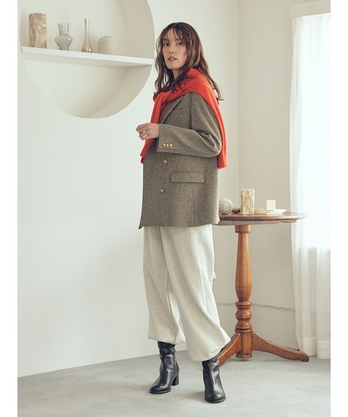 「Mila Owen」 テーラードジャケット ONE SIZE ブラウン レディースの画像