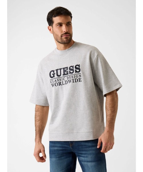 GUESS（ゲス） tシャツ ATH Pacific Terry Crewneck Tシャツ ロゴT 
