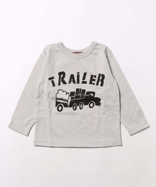 P.FIELD tシャツ 日本製 トレーラー ロンT キッズ 子供服 男の子
