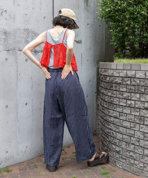 niko and…（ニコアンド） ワイドパンツ パンツ FINEリネン2タック