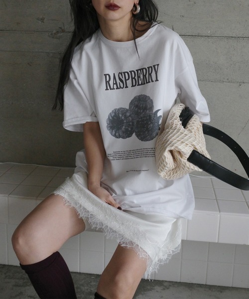 tシャツ MEDI NUTRIENT AT FRUIT LAYERED TOP レディースの画像