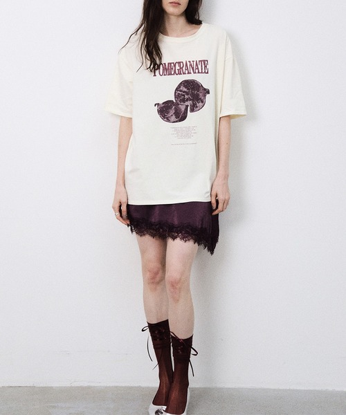 tシャツ MEDI NUTRIENT AT FRUIT LAYERED TOP レディースの画像