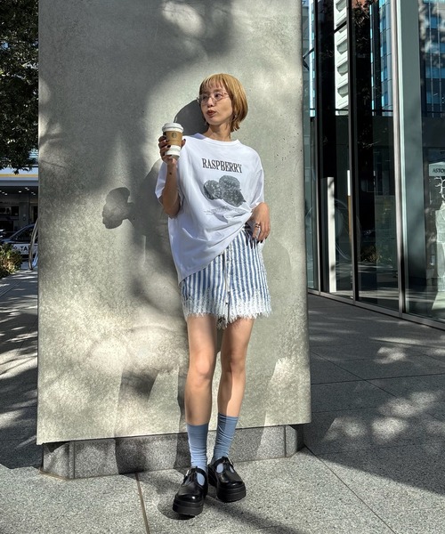 tシャツ MEDI NUTRIENT AT FRUIT LAYERED TOP レディースの画像