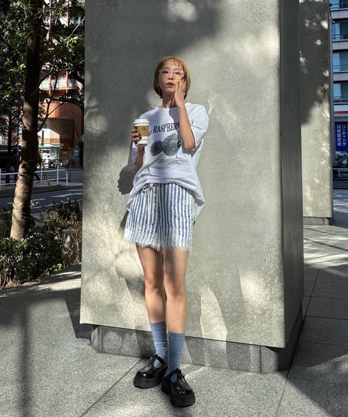 tシャツ MEDI NUTRIENT AT FRUIT LAYERED TOP レディースの画像