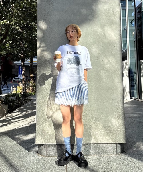 tシャツ MEDI NUTRIENT AT FRUIT LAYERED TOP レディースの画像