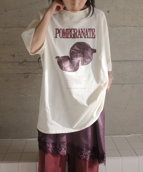 tシャツ MEDI NUTRIENT AT FRUIT LAYERED TOP レディースの画像