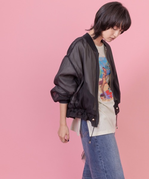 Eimee Lawエイミーロウブルゾン Eimee Law（エイミーロウ） ブルゾン 38 グレー レディース : ZOZOTOWN