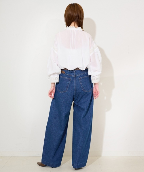 「SLOBE IENA」 長袖ブラウス FREE イエロー レディースの画像