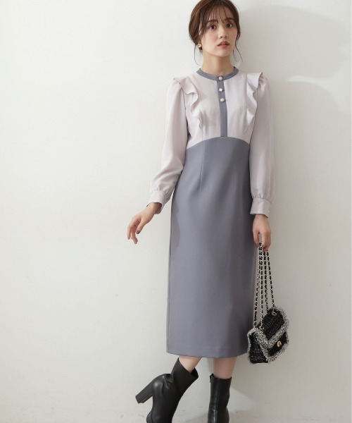 「PROPORTION BODY DRESSING」 ドッキングワンピース SMALL ブラック レディースの画像