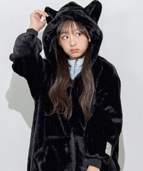「ZIDDY」 「KIDS」ブルゾン 150cm ブラック キッズ_画像4