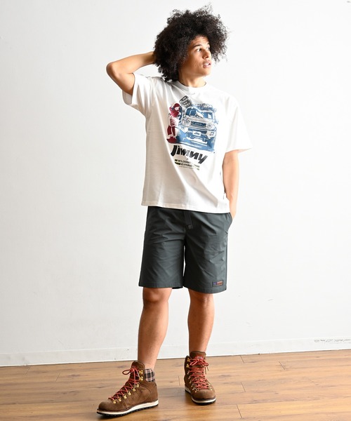 「WILDERNESS EXPERIENCE」 半袖Tシャツ MEDIUM グレイッシュベージュ メンズ_画像8
