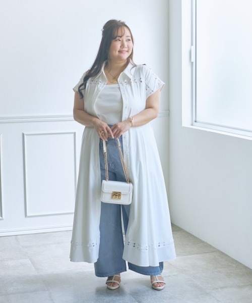SMILELAND ワンピース 夏 半袖 「大きいサイズ」「らめちゃんコラボ