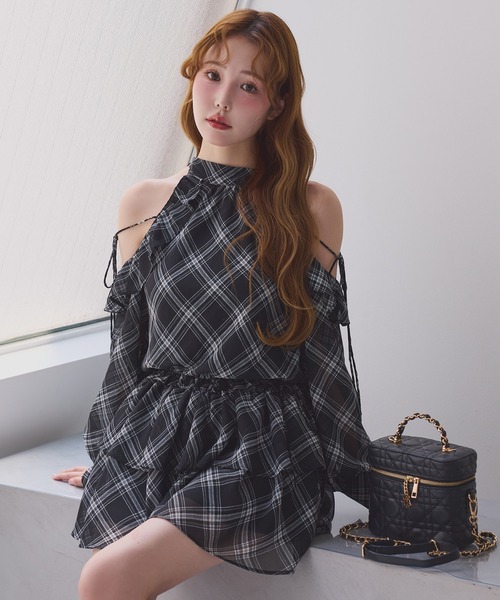 one after another NICE CLAUP 「one CLAUP」 長袖ワンピース FREE