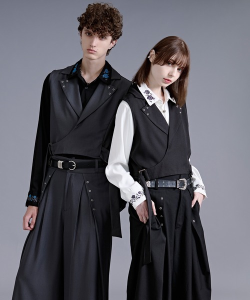 Ellno Loset（エルノロゼット） ベスト ジレ 「新色追加」ハトメ