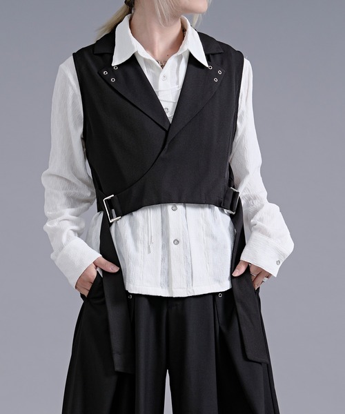 Ellno Loset（エルノロゼット） ベスト ジレ 「新色追加」ハトメ