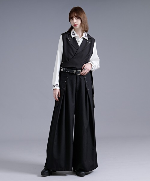 Ellno Loset（エルノロゼット） ベスト ジレ 「新色追加」ハトメ