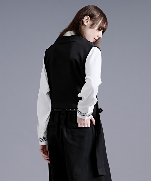Ellno Loset（エルノロゼット） ベスト ジレ 「新色追加」ハトメ