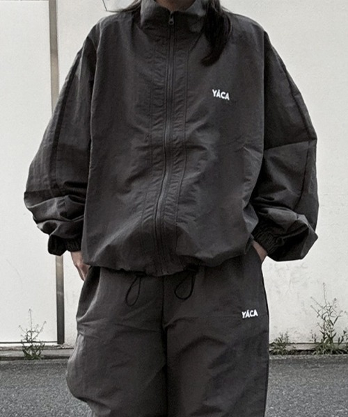 YACA（ヤーカ） ブルゾン ジャンバー Nylon Logo Track Jacket
