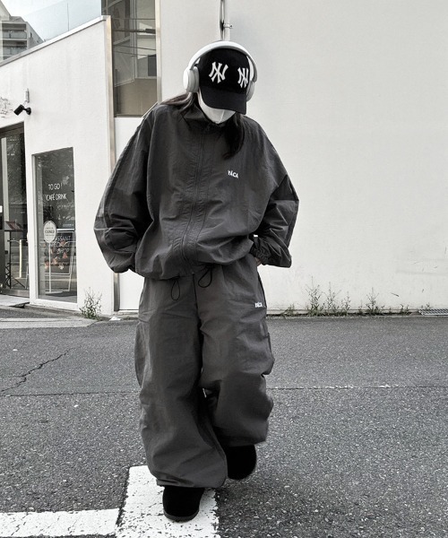 【YACA】 track jacket + pants セットアップ YACA（ヤーカ） ブルゾン ジャンバー Nylon Logo Track Jacket