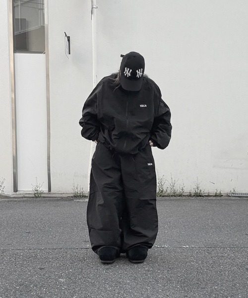 YACA（ヤーカ） ブルゾン ジャンバー Nylon Logo Track Jacket