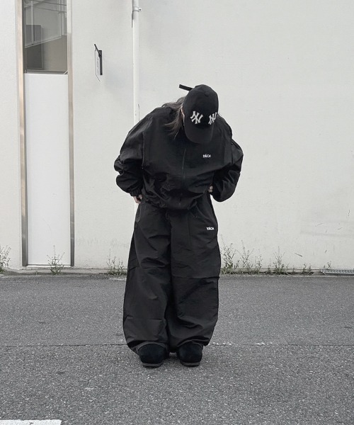 トップス YACA - Nylon Logo Track Jacket & pants YACA（ヤーカ） ブルゾン ジャンバー Nylon Logo Track Jacket