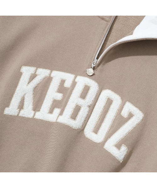 「KEBOZ」 スウェットカットソー X-LARGE バーガンディー メンズ_画像2