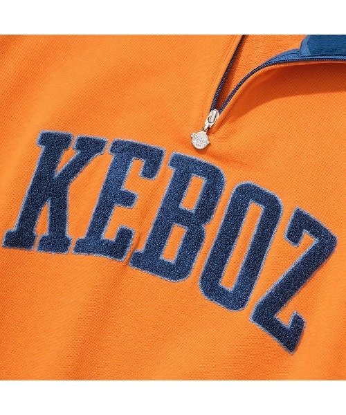 「KEBOZ」 スウェットカットソー X-LARGE バーガンディー メンズ_画像9