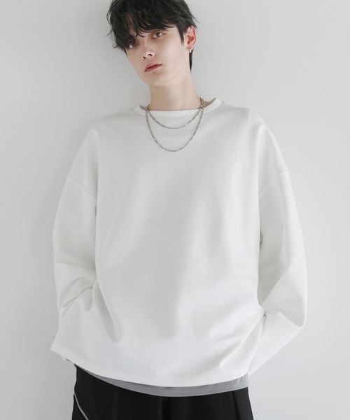 「LILL」 長袖Tシャツ X-LARGE ブルーグレー メンズ_画像3