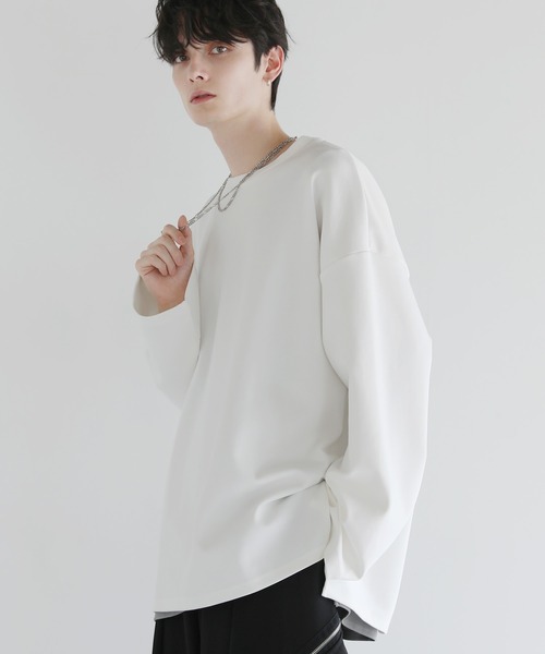 「LILL」 長袖Tシャツ X-LARGE ブルーグレー メンズ_画像5