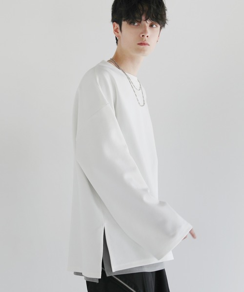 「LILL」 長袖Tシャツ X-LARGE ブルーグレー メンズ_画像6