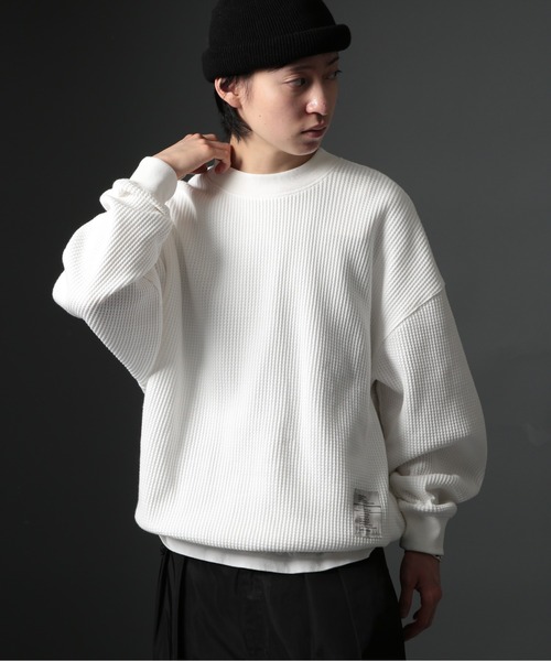 「MAISON CLUB」 長袖Tシャツ M カーキ メンズ_画像4