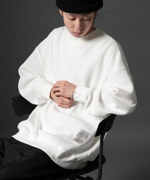 「MAISON CLUB」 長袖Tシャツ M カーキ メンズ_画像6