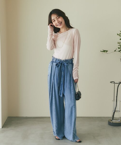 La boutique Bonbon（ラブティックボンボン） ワイドパンツ ジーンズ