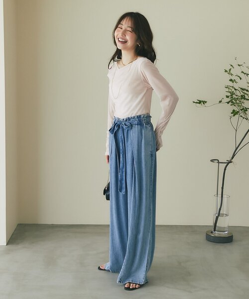 La boutique Bonbon（ラブティックボンボン） ワイドパンツ ジーンズ