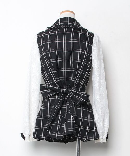 「Secret Honey」 長袖ワンピース MEDIUM ブラックミックス レディース_画像2