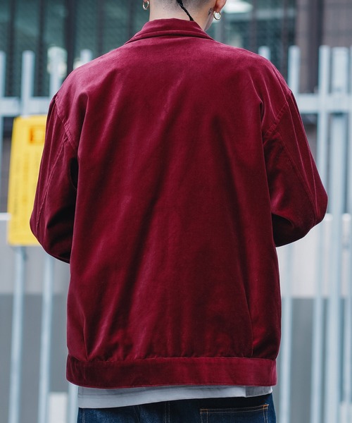 「Subciety」 ブルゾン LARGE バーガンディー メンズ_画像5