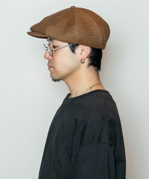 CA4LA カシラ　キャスケット ビッグキャスケット ブラウン　茶色　新品 CA4LA（カシラ） 帽子 キャスケット メンズ HEMP BOY CAS メンズ