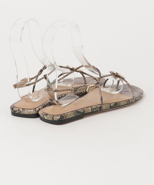 「Mollini」 フラットサンダル 37 ベージュ レディース_画像2